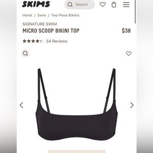 skims micro scoop bikini top